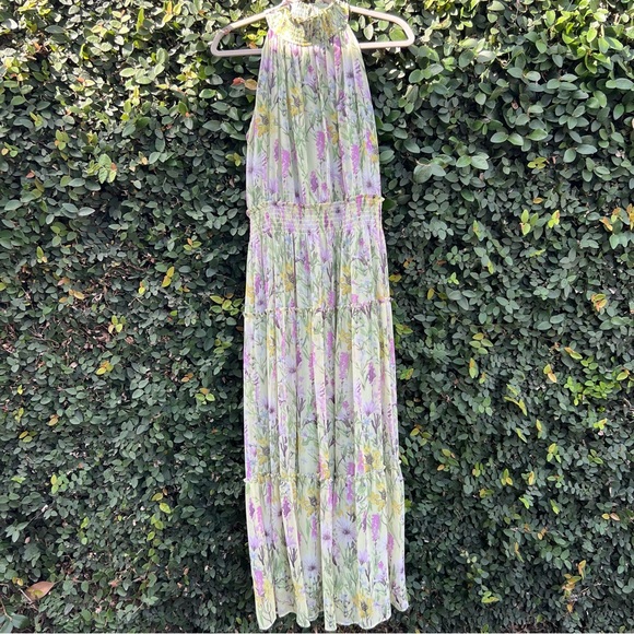 #9 Purple & Green Floral Maxi Easter Dress - Picture 1 of 9